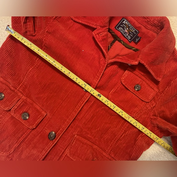 American Living Rust Orange Corduroy Jacket Medium - Picture 5 of 6